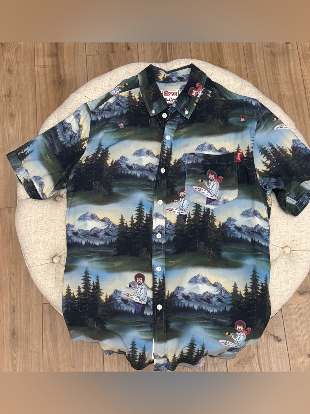 RSVLTS x Bob Ross Happy Little Trees Shirt Size Medium